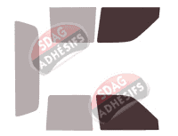 Gabarit vitrage - kit vitres avant - Toyota Hilux (5) Crew-Cab Pick-up 4 portes (1988 - 1997)