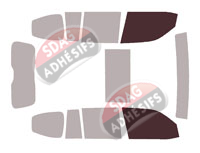 Gabarit vitrage - kit vitres avant - Toyota Land Cruiser (13) 5 portes (depuis 2020) Gabarit vitrage - kit vitres avant - Toyota Land Cruiser (13) 5 portes (depuis 2020)