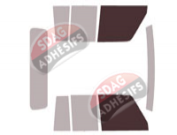 Gabarit vitrage - kit vitres avant - Toyota Land Cruiser (7) Pick-up 4 portes (depuis 1984) Gabarit vitrage - kit vitres avant - Toyota Land Cruiser (7) Pick-up 4 portes (depuis 1984)