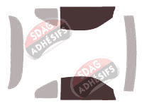 Gabarit vitrage - kit vitres avant - Toyota MR2 (2) Coupe 2 portes (1989 - 1999)