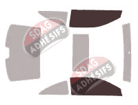 Gabarit vitrage - kit vitres avant - Toyota Solara (2) Coupé 2 portes (2004 - 2009)
