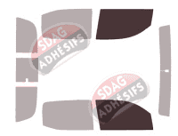 Gabarit vitrage - kit vitres avant - Toyota Tacoma (3) Quad Cab Pick-up 4 portes (2015 - 2023)