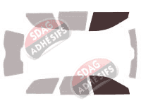 Gabarit vitrage - kit vitres avant - Volvo V40 Break 5 portes (1995 - 2004)
