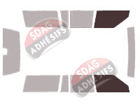 Gabarit vitrage - kit vitres avant - Volvo 740-760 Break 5 portes (1982 - 1998)