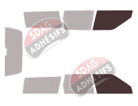 Gabarit vitrage - kit vitres avant - Volvo 850 Break 5 portes (1991 - 1998)