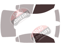 Gabarit vitrage - kit vitres avant - Volvo S60 (3) Berline 4 portes (depuis 2019)
