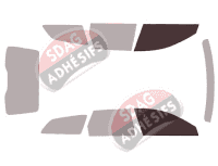 Gabarit vitrage - kit vitres avant - Volvo V90 (2) Estate Break 5 portes (depuis 2016)