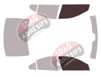 Gabarit vitrage - kit vitres avant - Volvo S60 (1) Berline 4 portes (2000 - 2009) Gabarit vitrage - kit vitres avant - Volvo S60 (1) Berline 4 portes (2000 - 2009)