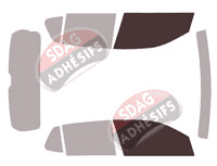 Gabarit vitrage - kit vitres avant - Volkswagen T-Cross (1) 5 portes (depuis 2019)