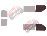 Gabarit vitrage - kit vitres avant - Volkswagen Transporter T5 (5) Utilitaire 4/5 portes (2003 - 2015) Gabarit vitrage - kit vitres avant - Volkswagen Transporter T5 (5) Utilitaire 4/5 portes (2003 - 2015)