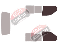 Gabarit vitrage - kit vitres avant - Volkswagen Transporter T5 (5) Utilitaire 5 portes (2003 - 2015) Gabarit vitrage - kit vitres avant - Volkswagen Transporter T5 (5) Utilitaire 5 portes (2003 - 2015)