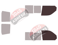 Gabarit vitrage - kit vitres avant - Volkswagen Transporter T5 (5) Utilitaire 6 portes (2003 - 2015) Gabarit vitrage - kit vitres avant - Volkswagen Transporter T5 (5) Utilitaire 6 portes (2003 - 2015)