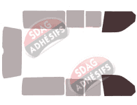 Gabarit vitrage - kit vitres avant - Volkswagen Transporter T5 (5) Long 5 portes (2003 - 2015) Gabarit vitrage - kit vitres avant - Volkswagen Transporter T5 (5) Long 5 portes (2003 - 2015)