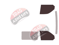 Gabarit vitrage - kit vitres avant - Volkswagen Transporter T6 (6) Utilitaire 4/5 portes (depuis 2015)