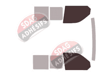 Gabarit vitrage - kit vitres avant - Volkswagen Transporter T6 (6) Utilitaire 4/5 portes (depuis 2015)