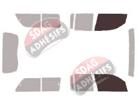 Gabarit vitrage - kit vitres avant - Volkswagen Amarok (1) Hard Top 5 portes (2010 - 2020) Gabarit vitrage - kit vitres avant - Volkswagen Amarok (1) Hard Top 5 portes (2010 - 2020)