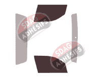 Gabarit vitrage - kit vitres avant - Volkswagen Amarok (1) Pick-Up 2 portes (2010 - 2020) Gabarit vitrage - kit vitres avant - Volkswagen Amarok (1) Pick-Up 2 portes (2010 - 2020)