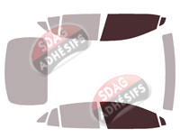 Gabarit vitrage - kit vitres avant - Volkswagen id-5 (1) 5 portes (depuis 2023)