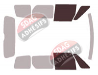 Gabarit vitrage - kit vitres avant - Volkswagen id-Buzz (1) 5 portes (depuis 2023)