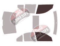Gabarit vitrage - kit vitres avant - Volkswagen Jetta (4) Berline 4 portes (1999 - 2005)