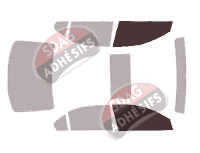 Gabarit vitrage - kit vitres avant - Volkswagen Jetta (6) Berline 4 portes (2010 - 2018)