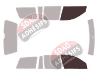 Gabarit vitrage - kit vitres avant - Volkswagen Jetta (4) Break 5 portes (1999 - 2006)