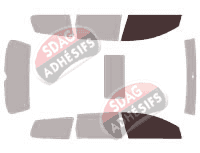 Gabarit vitrage - kit vitres avant - Volkswagen Passat (7) Alltrack Break 5 portes (2012 - 2015)