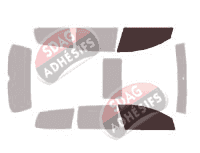 Gabarit vitrage - kit vitres avant - Volkswagen Passat (6) Break 5 portes (2005 - 2010)