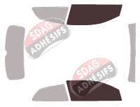 Gabarit vitrage - kit vitres avant - Volkswagen Polo (5) 3 portes (2009 - 2017) Gabarit vitrage - kit vitres avant - Volkswagen Polo (5) 3 portes (2009 - 2017)