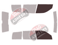 Gabarit vitrage - kit vitres avant - Volkswagen Polo (3) Break 5 portes (1994 - 2000) Gabarit vitrage - kit vitres avant - Volkswagen Polo (3) Break 5 portes (1994 - 2000)