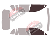 Gabarit vitrage - kit vitres avant - Volkswagen Tiguan (2) 5 portes (2016 - 2023)