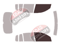 Gabarit vitrage - kit vitres avant - Volkswagen Tiguan (1) 5 portes (2007 - 2016) Gabarit vitrage - kit vitres avant - Volkswagen Tiguan (1) 5 portes (2007 - 2016)