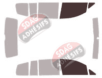 Gabarit vitrage - kit vitres avant - Volkswagen Touran (2) 5 portes (2010 - 2015) Gabarit vitrage - kit vitres avant - Volkswagen Touran (2) 5 portes (2010 - 2015)