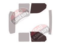 Gabarit vitrage - kit vitres avant - Volkswagen Transporter T5 (5) Crew Cab Pick-up 4 portes (2003 - 2015) Gabarit vitrage - kit vitres avant - Volkswagen Transporter T5 (5) Crew Cab Pick-up 4 portes (2003 - 2015)