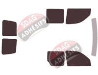 Kit film teinté Peugeot Partner (1) Utilitaire 5 portes (1998 - 2006) Kit film teinté Peugeot Partner (1) Utilitaire 5 portes (1998 - 2006)