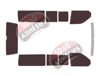 Kit film teinté Volkswagen Transporter T6 (6) Long 5 portes (depuis 2015)