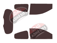 Kit film teinté Renault Clio (3) 3 portes (2005 - 2012) Kit film teinté Renault Clio (3) 3 portes (2005 - 2012)