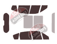 Kit film teinté Renault Scenic (2) Long 5 portes (2003 - 2009) Kit film teinté Renault Scenic (2) Long 5 portes (2003 - 2009)