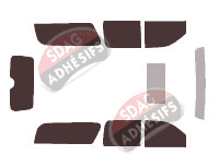 Kit film teinté Cadillac Escalade (2) ESV 5 portes (2002 - 2006)