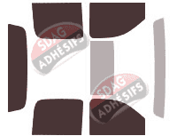 Kit film teinté Chevrolet Avalanche 4 portes (2006 - 2013)