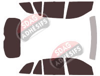 Kit film teinté Hyundai Santa Fe (2) 5 portes (2006 - 2012) Kit film teinté Hyundai Santa Fe (2) 5 portes (2006 - 2012)