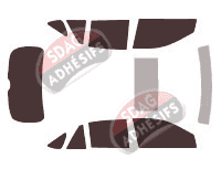 Kit film teinté Lexus RX (2) 5 portes (2003 - 2009)