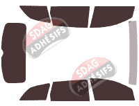 Kit film teinté Audi Q7 (1) 5 portes (2006 - 2015)
