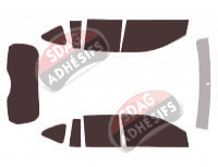 Kit film teinté Jeep Compass (1) 5 portes (2006 - 2017)