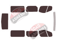 Kit film teinté Renault Trafic (2) Long 4 portes (2002 - 2015) Kit film teinté Renault Trafic (2) Long 4 portes (2002 - 2015)