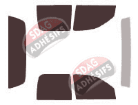 Kit film teinté Mitsubishi Raider (1) Pick-up 4 portes (2005 - 2010)