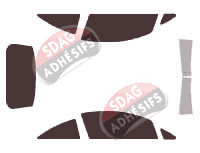 Kit film teinté Opel Corsa (D) 3 portes (2006 - 2014)