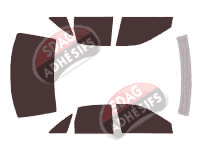 Kit film teinté Chevrolet Caprice (4) Berline 4 portes (1991 - 1994)