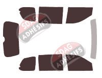 Kit film teinté Kia Carnival (3) 5 portes (2006 - 2016)