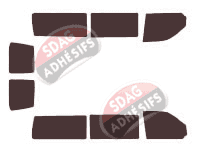Kit film teinté Volkswagen Transporter T5 (5) Long 5 portes (2003 - 2015) Kit film teinté Volkswagen Transporter T5 (5) Long 5 portes (2003 - 2015)